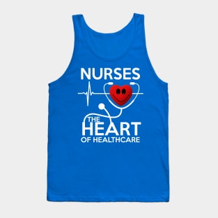 Nurses The Heart Of Health care Stethoscope Gift T-Shirt Tank Top